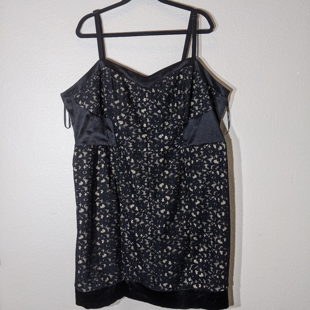 Torrid size 26 sexy black thin strap dress